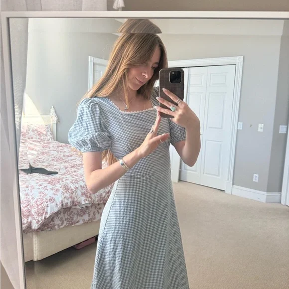 Ivy City Co gingham dress - Picture 2 of 4